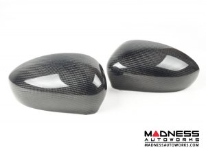 Alfa Romeo 4C Mirror Covers - Carbon Fiber - Full Replacements - MADNESS 